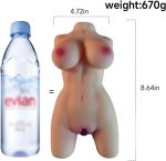 Sex Doll with Portable Female Torso, TPE Male Masturbator with Pussy Vaginal Anal,Adult Sex Adult Doll for Men with Boobs Butt Ass,Real Soft Dolls for Sex,Sex Toy for Men (1.4 Pound) - Image 2